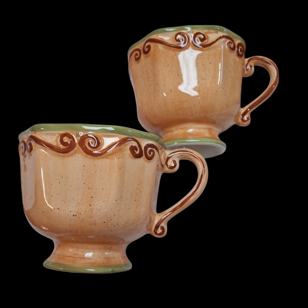 Tabletop Unlimited Medici Hand-Painted Italian Ceramic Mugs - Picture 8 of 12